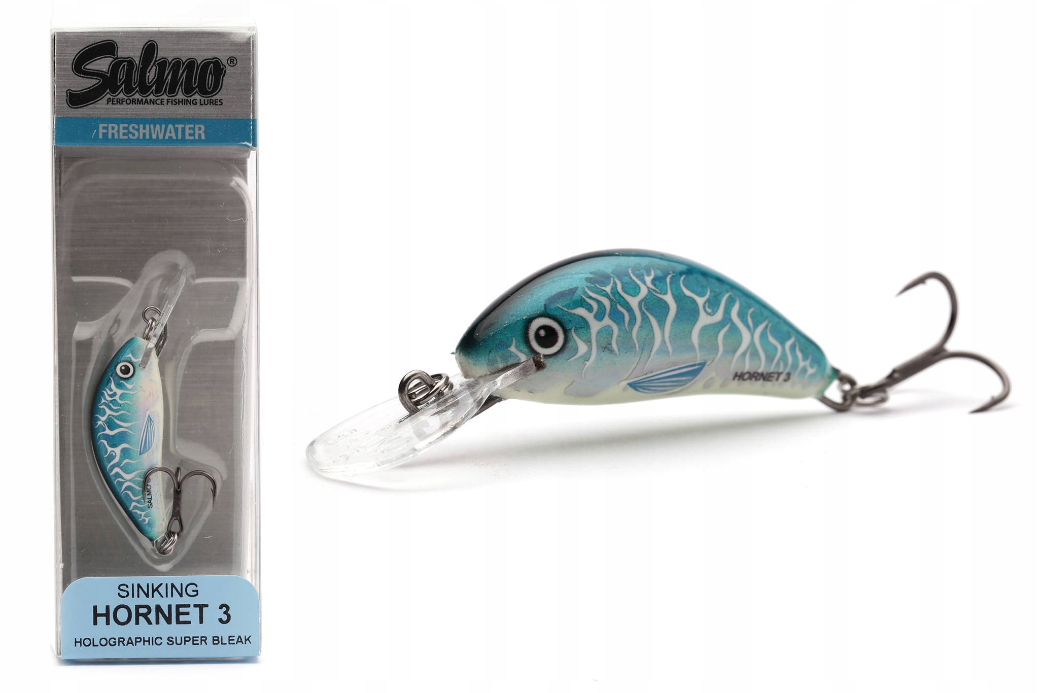 Wobler Salmo Hornet Sinking 3,5cm Holo Bleak