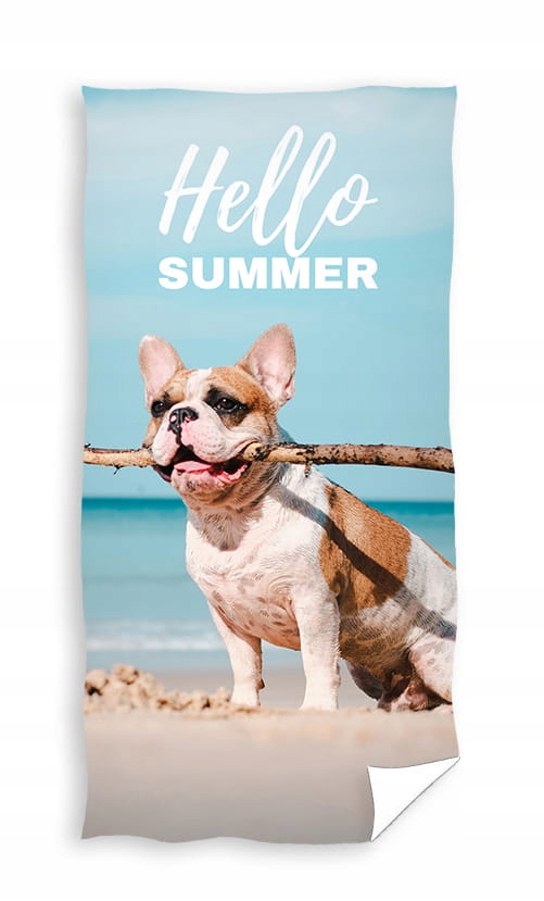 

Ręcznik Kąpielowy 70x140 - Buldog na Plaży