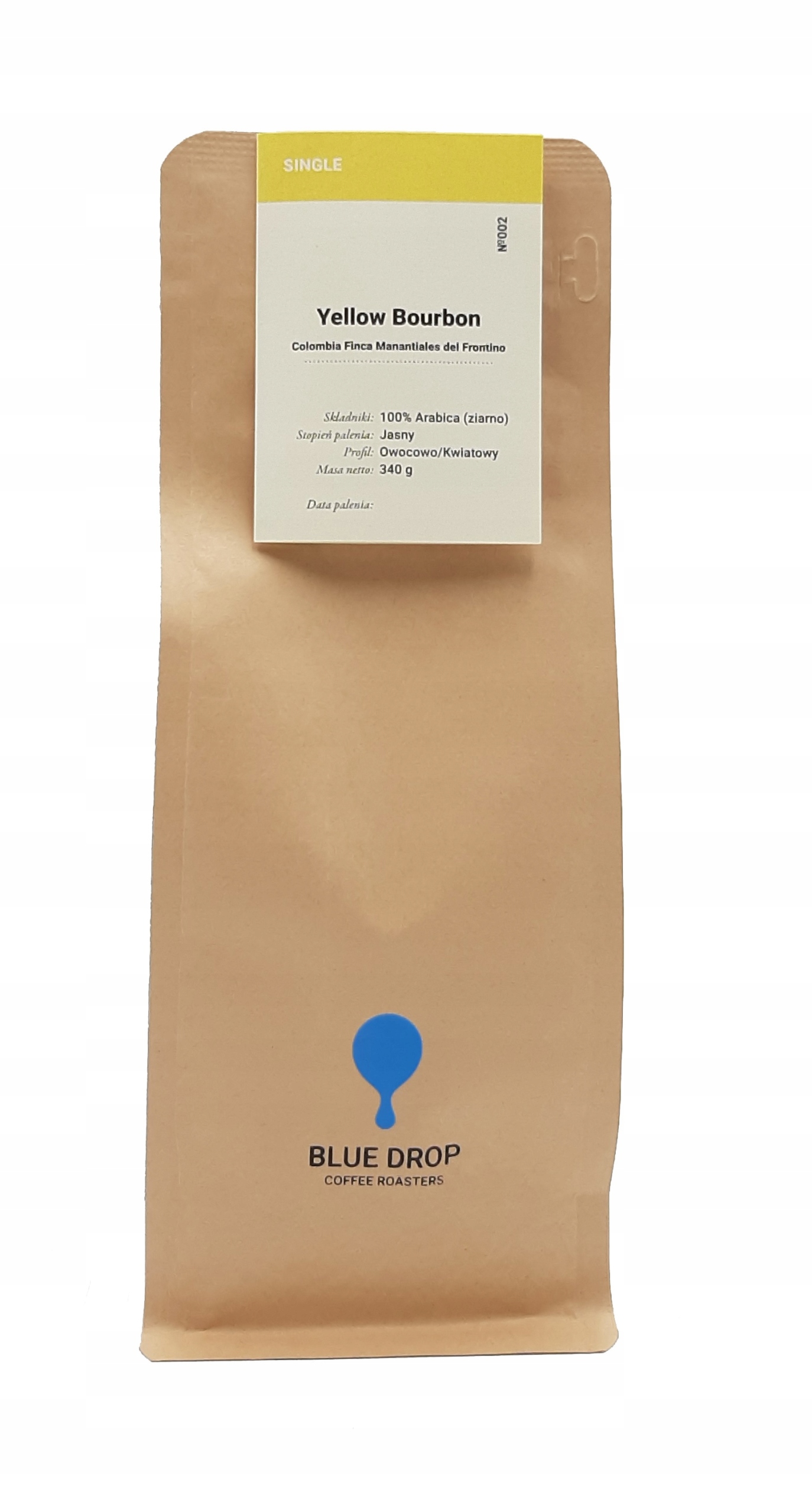 Levně Káva zrnková 340 g Yellow Bourbon Blue Drop drip