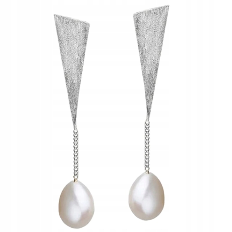 Stříbrné Náušnice Závěsné Náušnice Přírodní perla Stříbro925 Náušnice Trusky