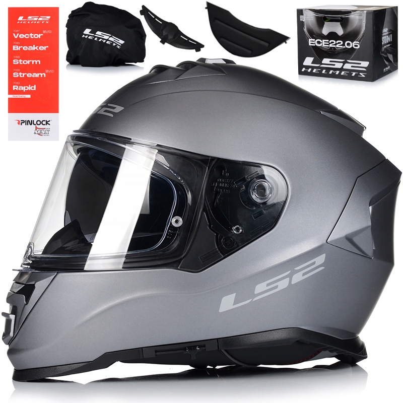 Motocyklová Prilba LS2 FF800 Storm II Titanum Pinlock Blenda Ecer 22.06