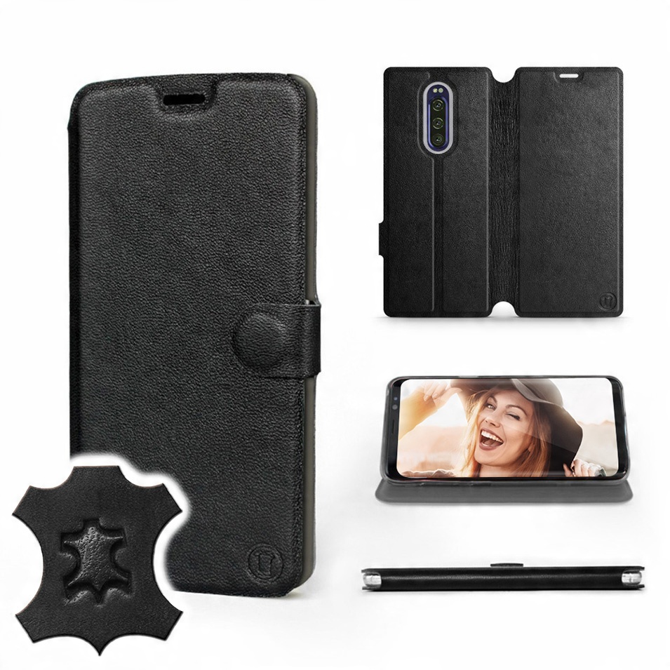 

Etui Mobiwear do Sony Xperia 1 - Black Leather