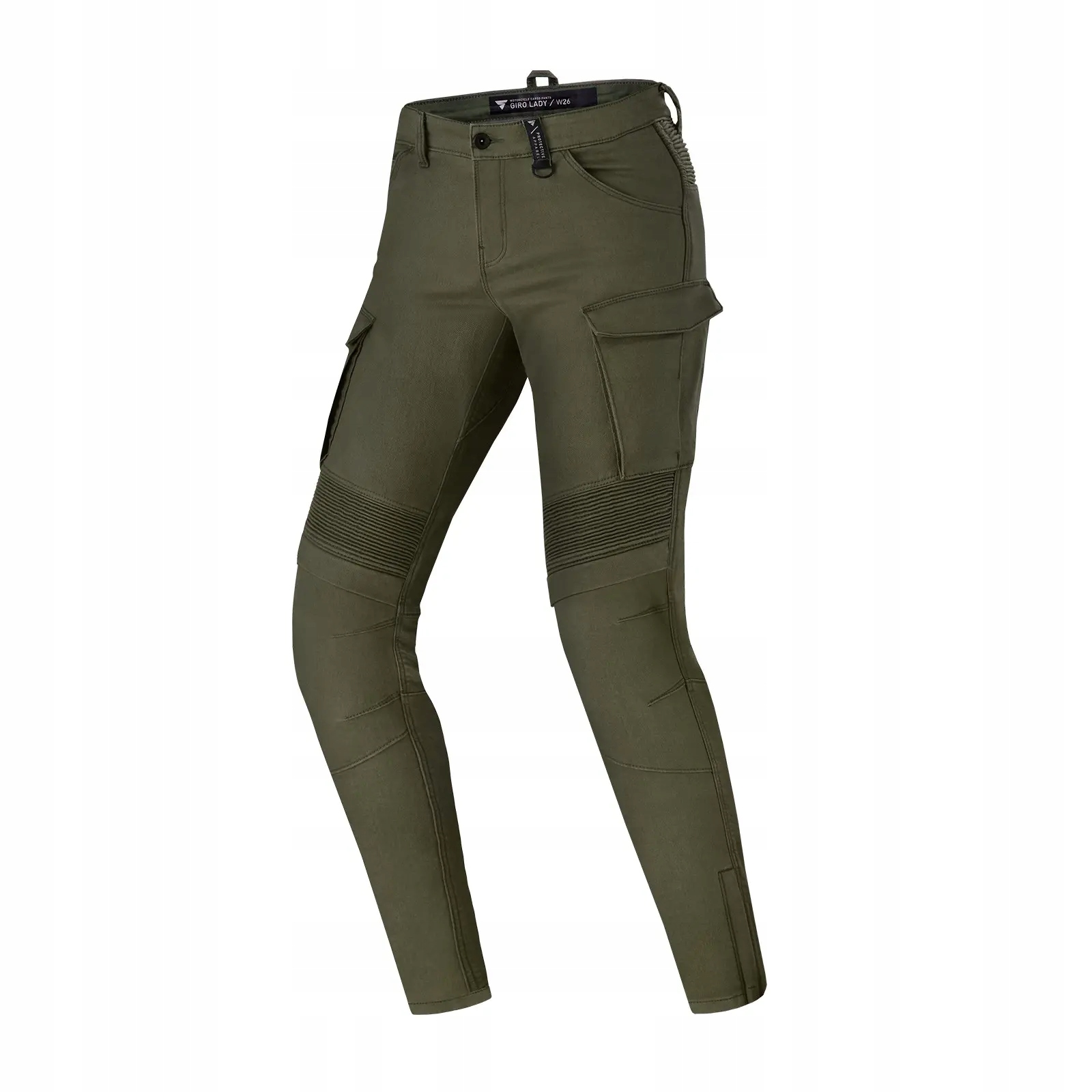 SHIMA DAMSKIE SPODNIE JEANSY MOTOCYKLOWE GIRO 2.0 LADY KHAKI LONG 26