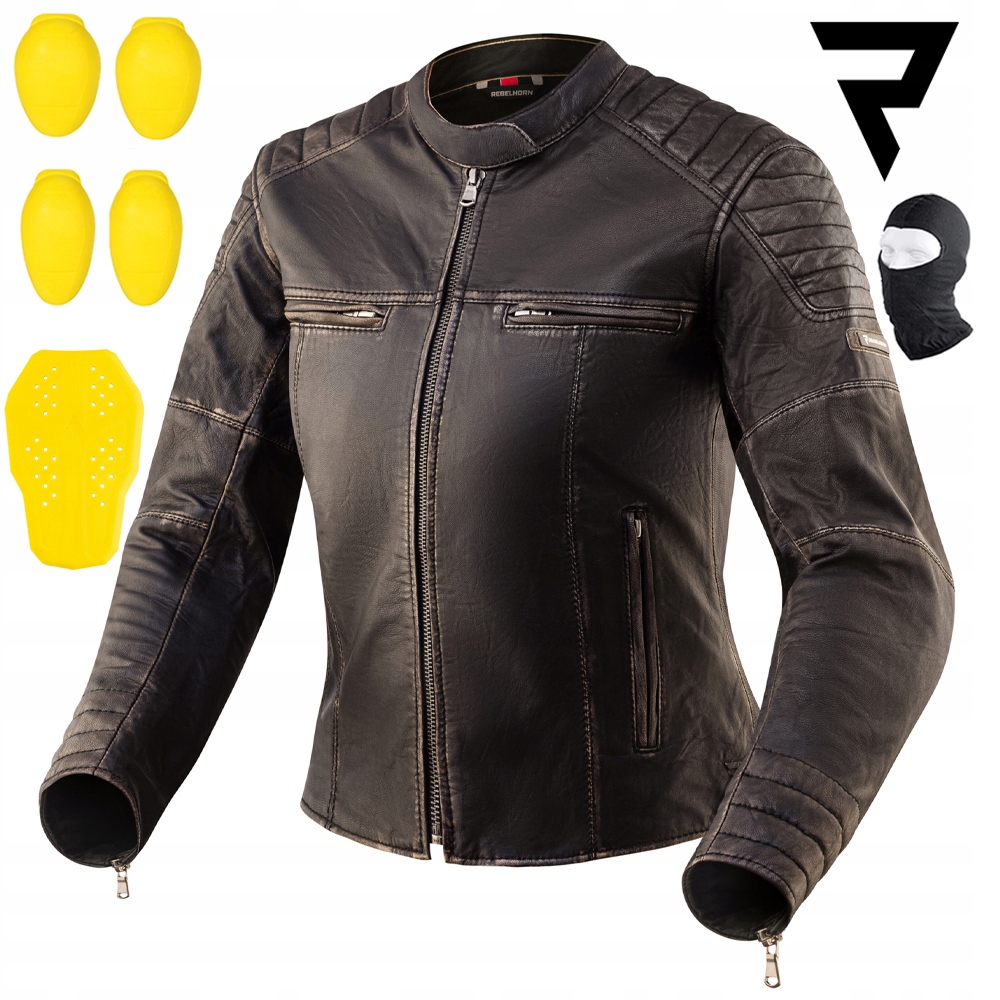 Motocyklová Bunda Rebelhorn Hunter Pro Lady Dámska Kožená Darček