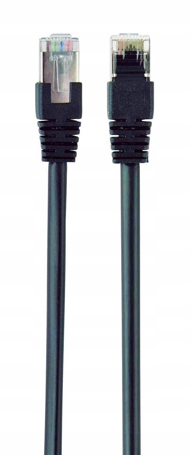

Kabel sieciowy Lan RJ-45 Ftp kat.5e czarny 1m