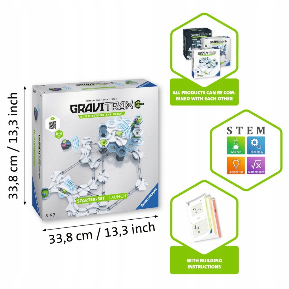 RAVENSBURGER GRAVITRAX POWER ZESTAW STARTOWY TOR Płeć chłopcy dziewczynki