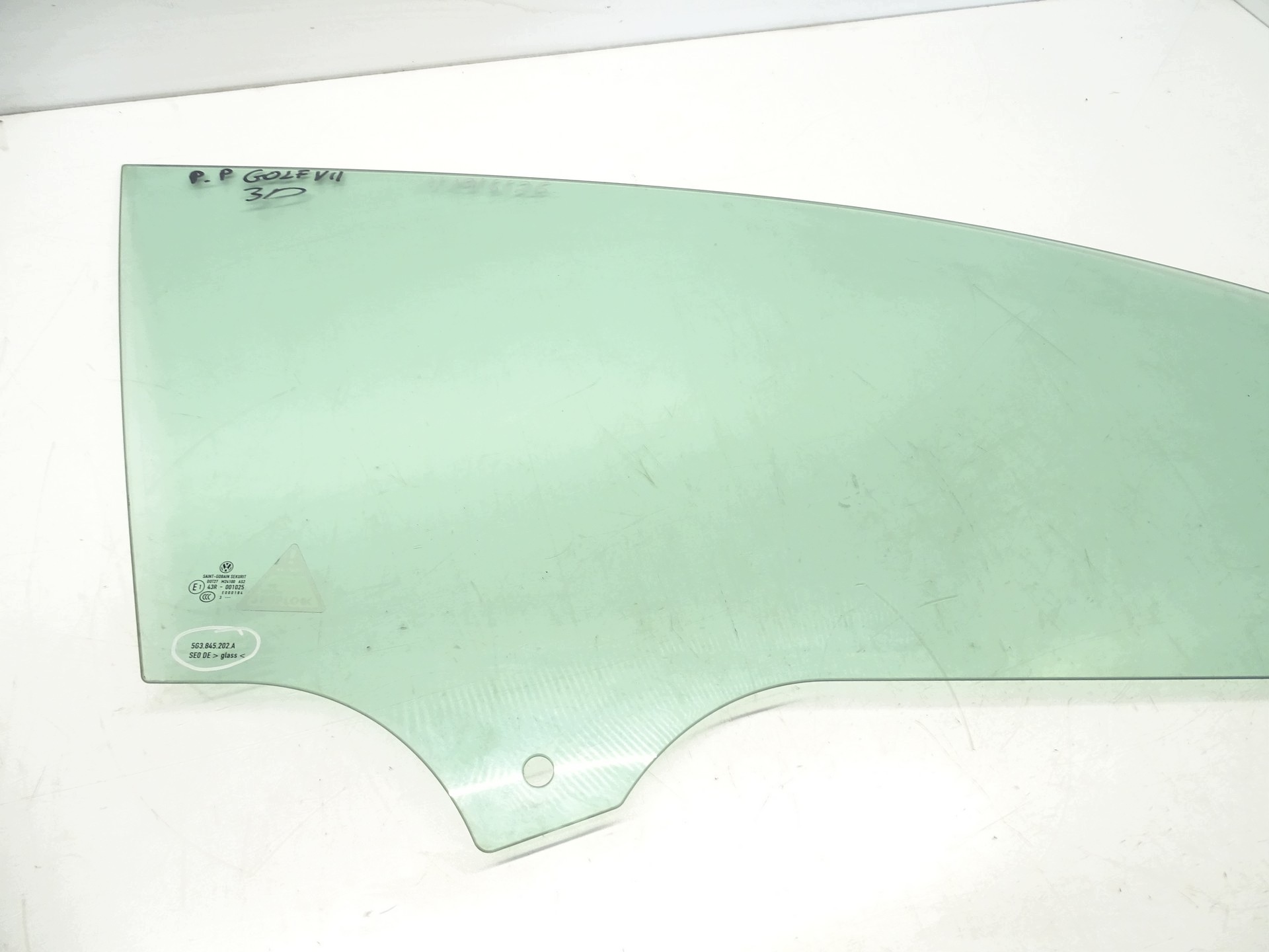 window side door right right front VW GOLF VII 3D 5G3845202A