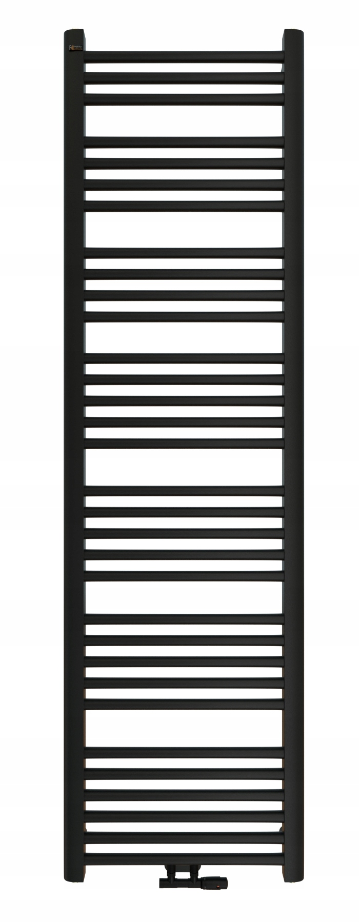 Kúpeľňový Ohrievač Rebrík Čierny 50 MM Hugo 160x50 Poľský Výrobca