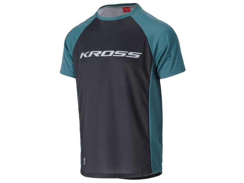 Koszulka rowerowa Kross Hyde Short Sleeve (rozmiar S) Niebiesko-czarny