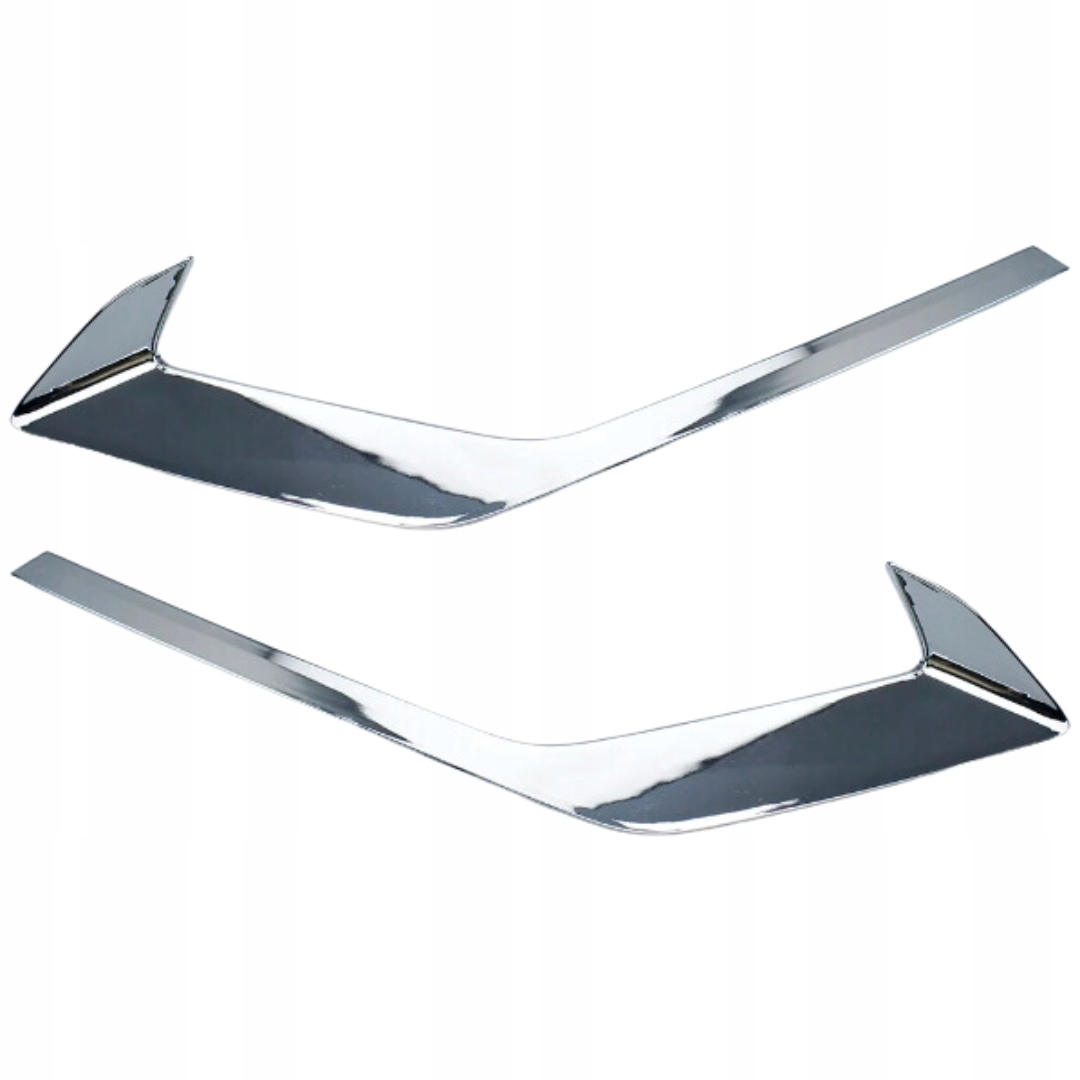 Volvo S60 V60 2018 – Chromová Lišta Na Mřížku Nárazníku, Levá, Pravá Sada