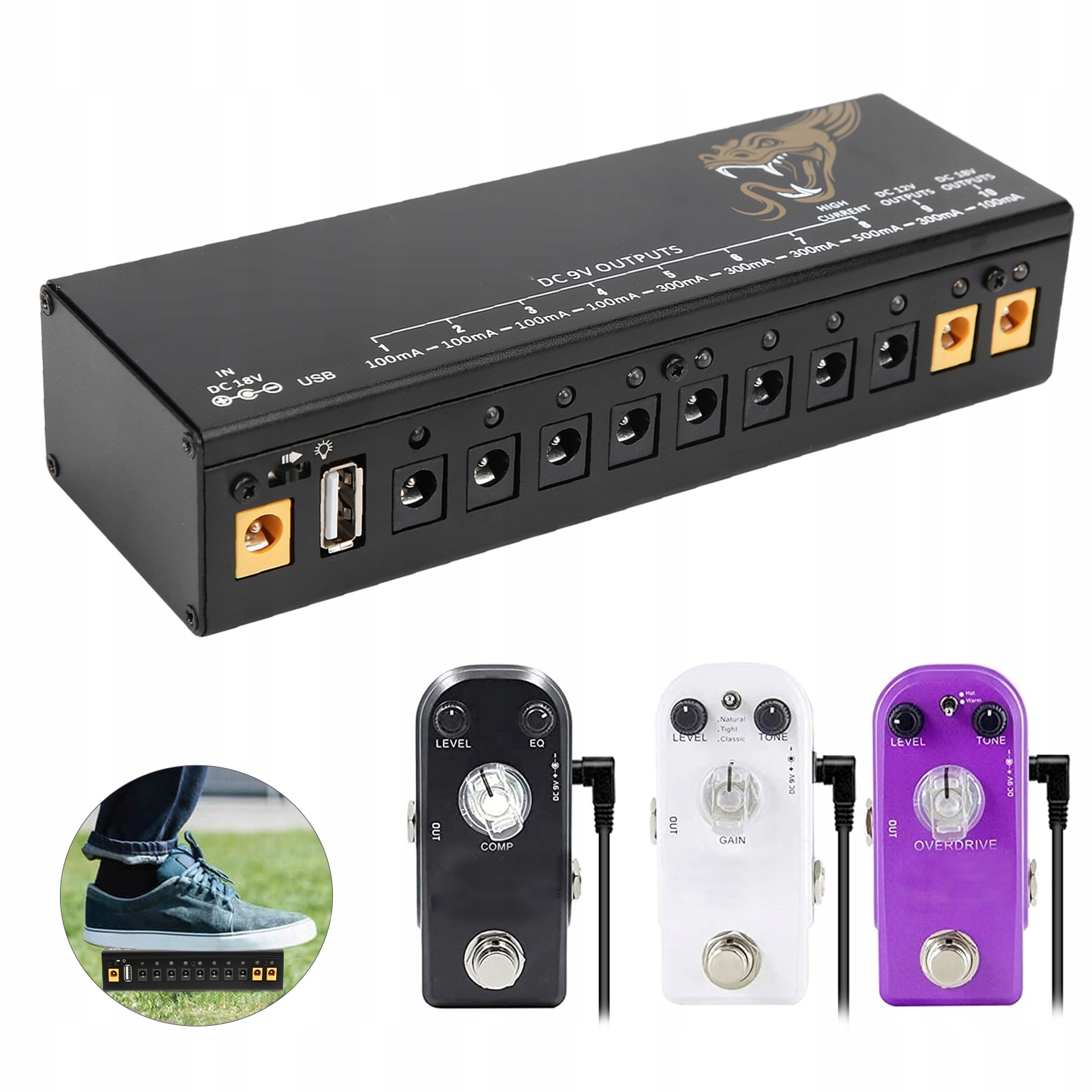 Napájecí Zdroj Pedálu, Efektová Deska Pro Kytaru
