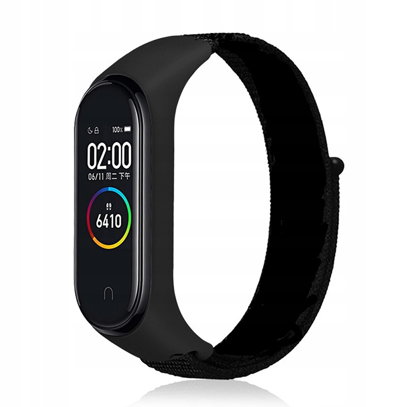 

Opaska Pasek Xiaomi MI Band 3 4 i 5 Nylon Czarna