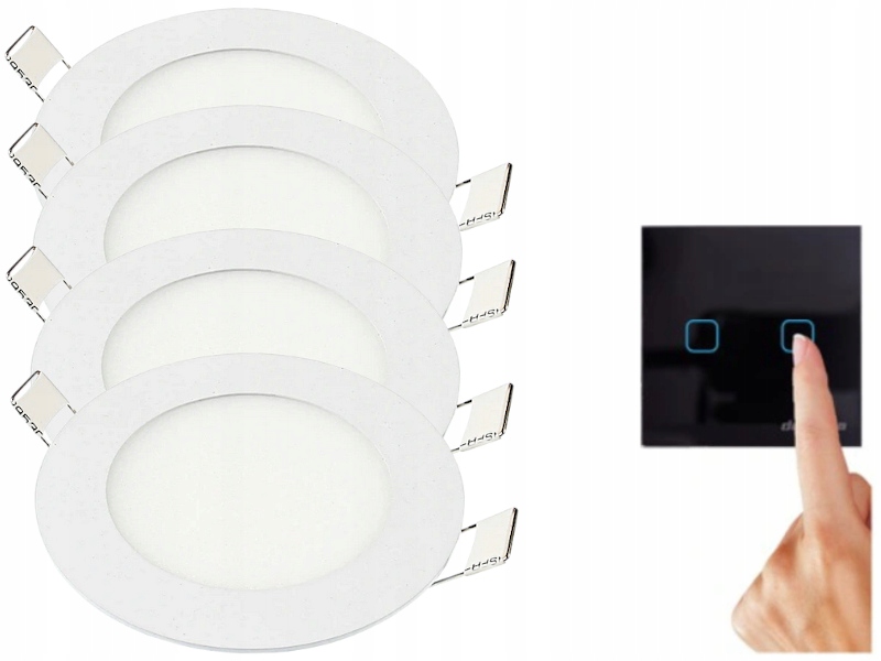 Moderní sada panelů Halogen 3W 4x spínač