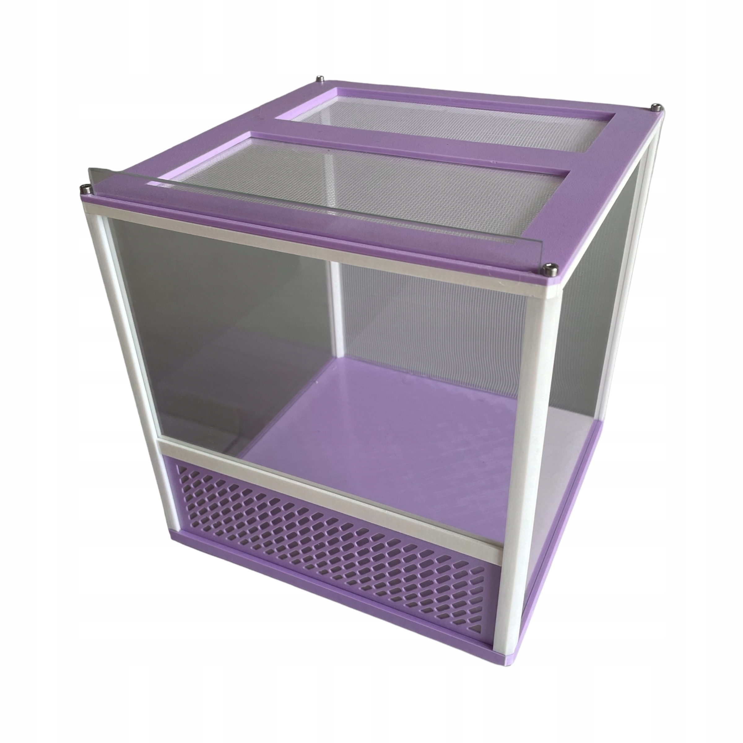 Levně Terárium kudlanky XL fialová violet pastelové barvy velké