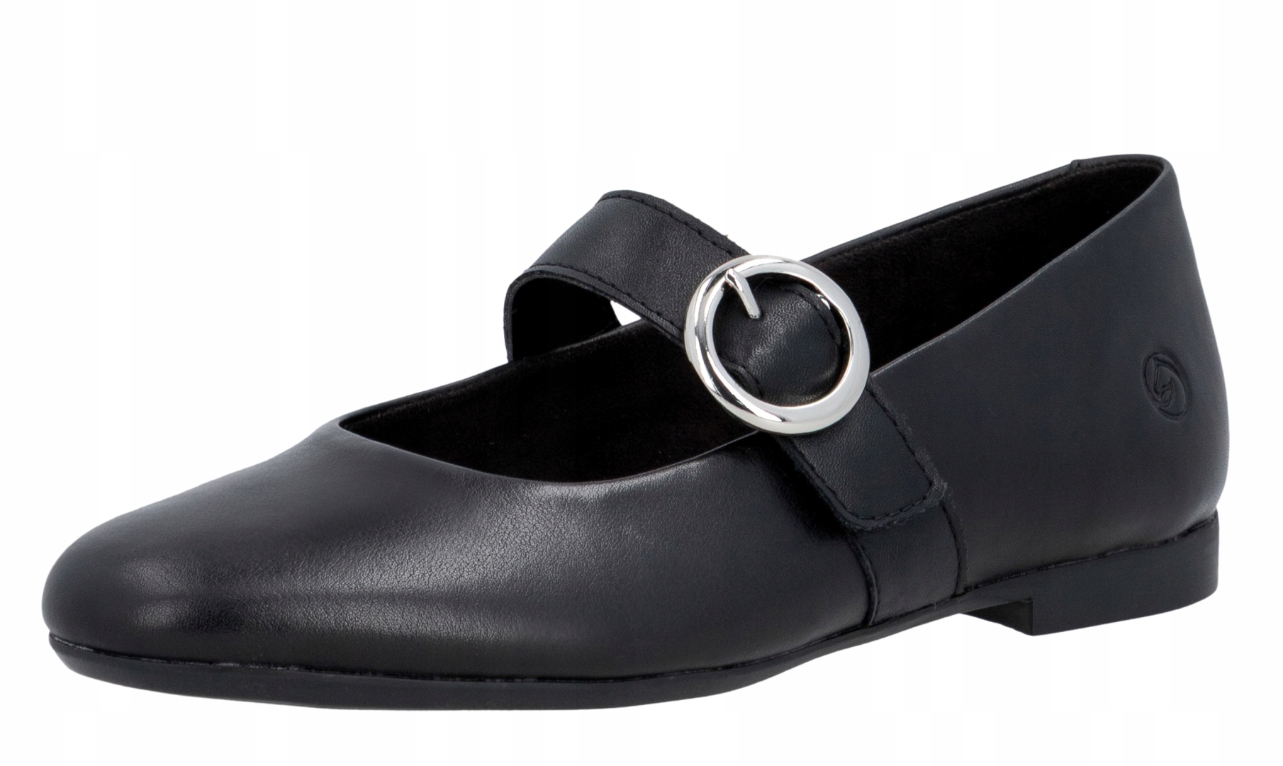 Remonte D0K14-00 vel.40 černé kožené baleríny s páskem Rieker