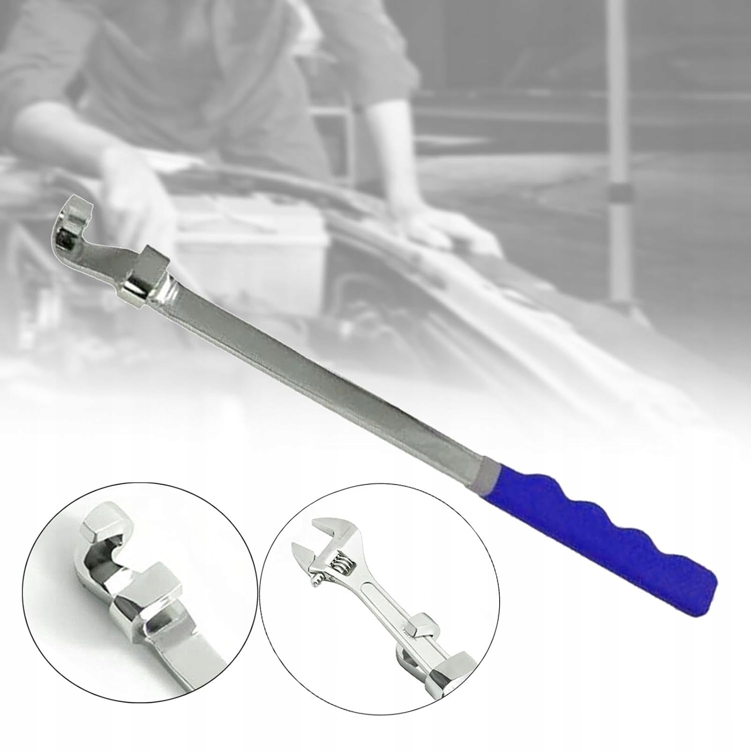Prodlužovací páka pro ploché očkové klíče 385 mm posiluje sílu tlaku