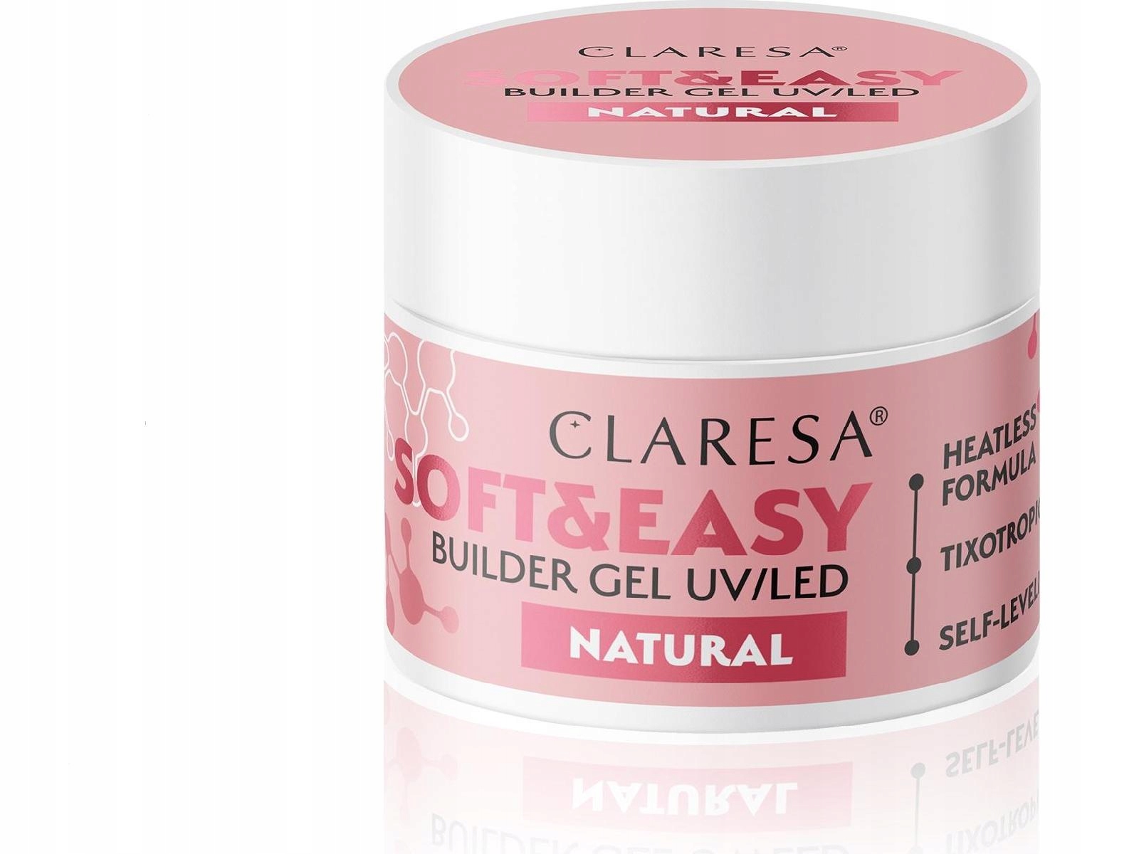 CLARESA Żel budujący do paznokci Soft&Easy Builder - Natural 12g