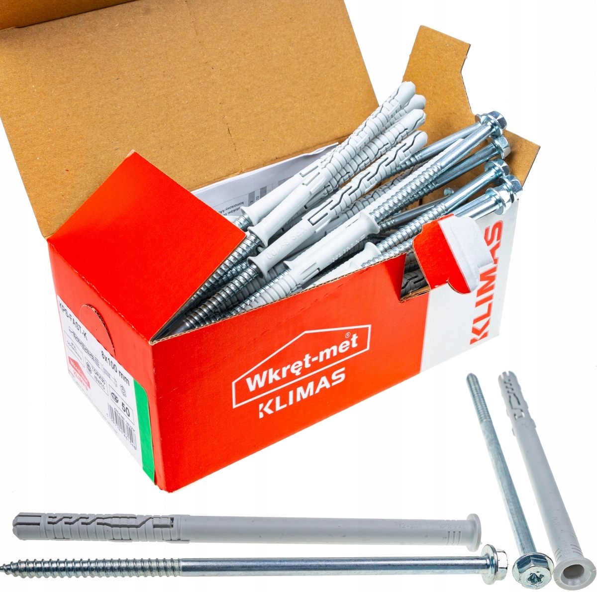 

Kołki ramowe rozporowe 12x200 Klucz+tx torx 25szt