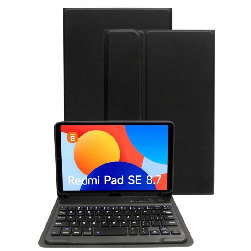 Etui do Xiaomi Redmi Pad Se 8.7 Case Obudowa z klawiaturą bluetooth czarne