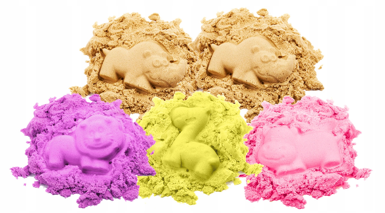 BibiMoon Piasek Kinetyczny 5kg ZESTAW PIASKOWNICA FOREMKI Stan opakowania oryginalne