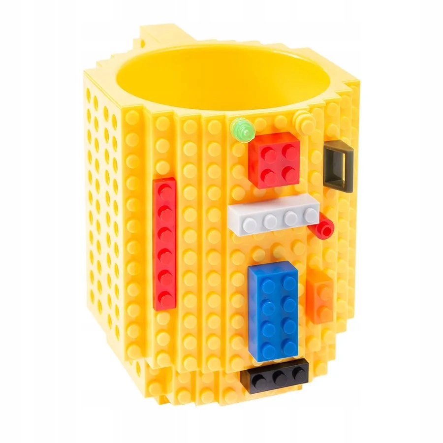 

Kubek z klockami Jawi na klocki Lego 500 ml żóty
