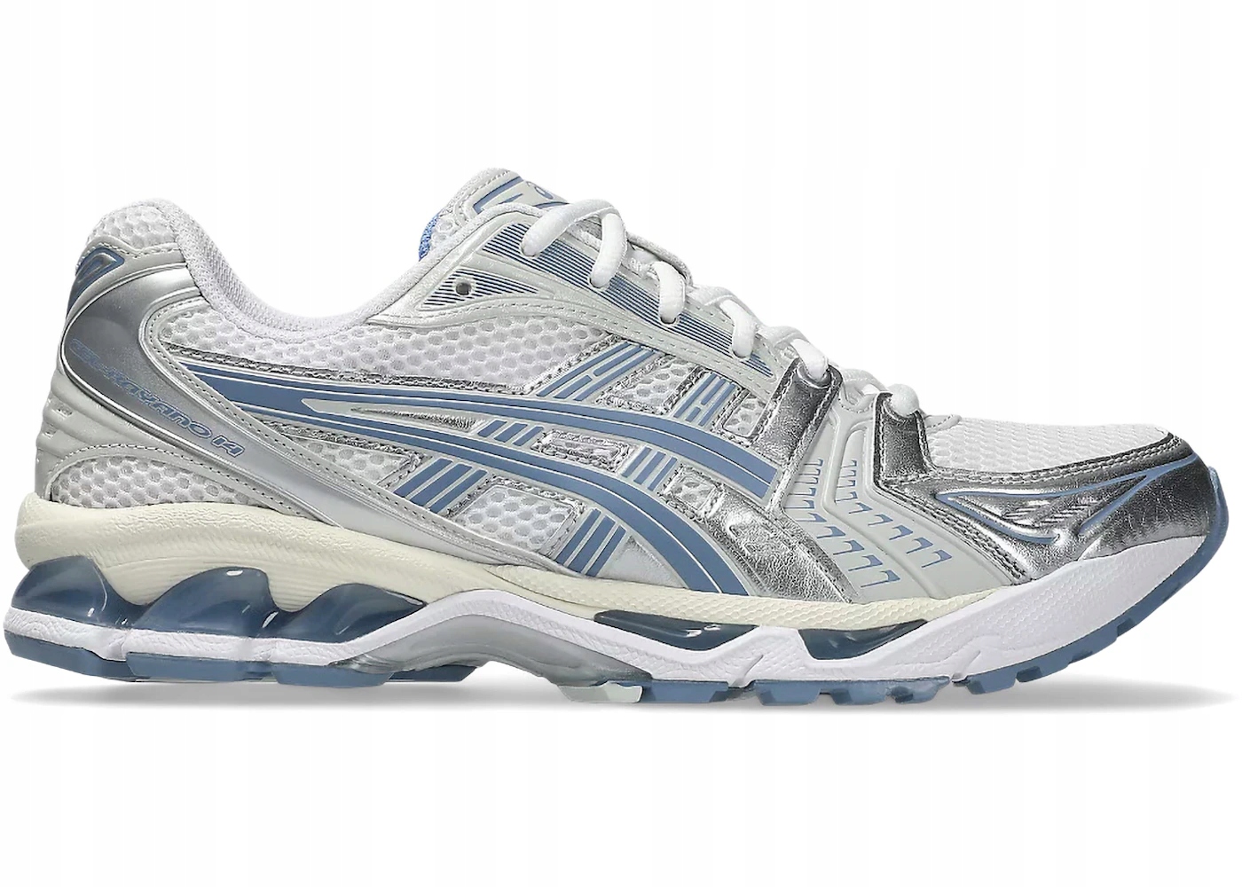Asics Gel Kayano 14 bílý, tmavě modrý, pánský, 1203A537-115 37