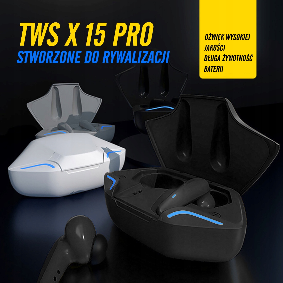 Słuchawki X15 PRO GAME SPORT BEZPRZEWODOWE SŁUCHAWKI BLUETOOTH 5.2