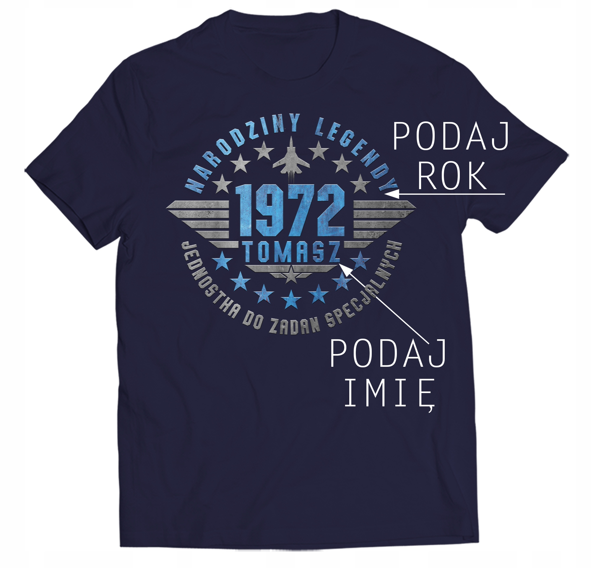 

Koszulka Top Gun Na Urodziny Podaj Imię I Rok M