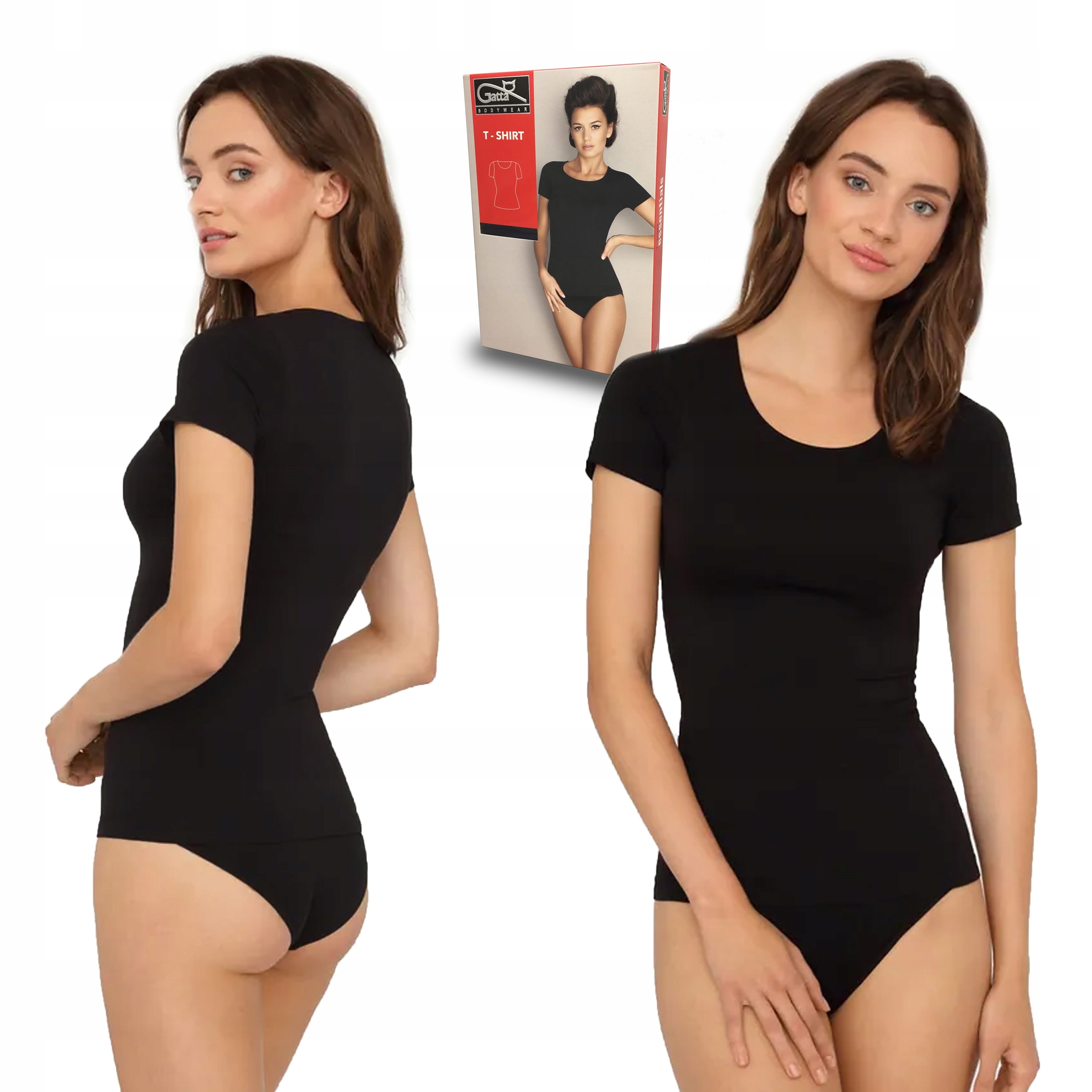 

Koszulka bezszwowa Gatta T-Shirt, czarny, XL