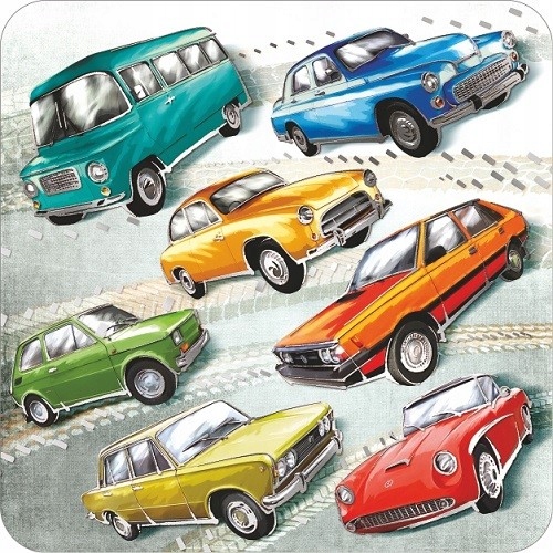 

Kartka dla Taty na Dzień taty samochody retro KW3