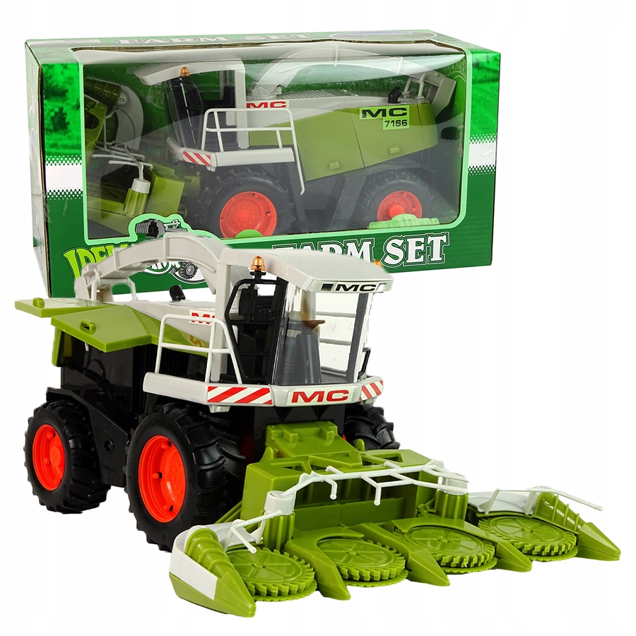 ZESTAW FARMERA DUŻY KOMBAJN DO KUKURYDZY ZBOŻA RUCHOME ELEMENTY TRAKTOR Seria Traktory i kombajny