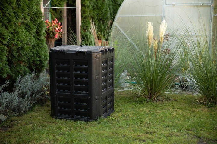 KOMPOSTOWNIK MODUŁOWY CZARNY OGRODOWY 360 CAŁY ROK Stan opakowania oryginalne