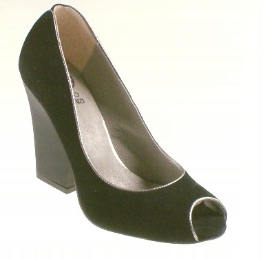 Černé lodičky Fabio Fabrizi 725, Vel .37