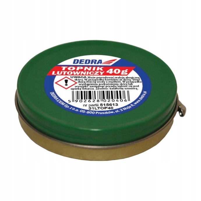 Topnik Do Lutowania Lutowniczy Pasta 40 G
