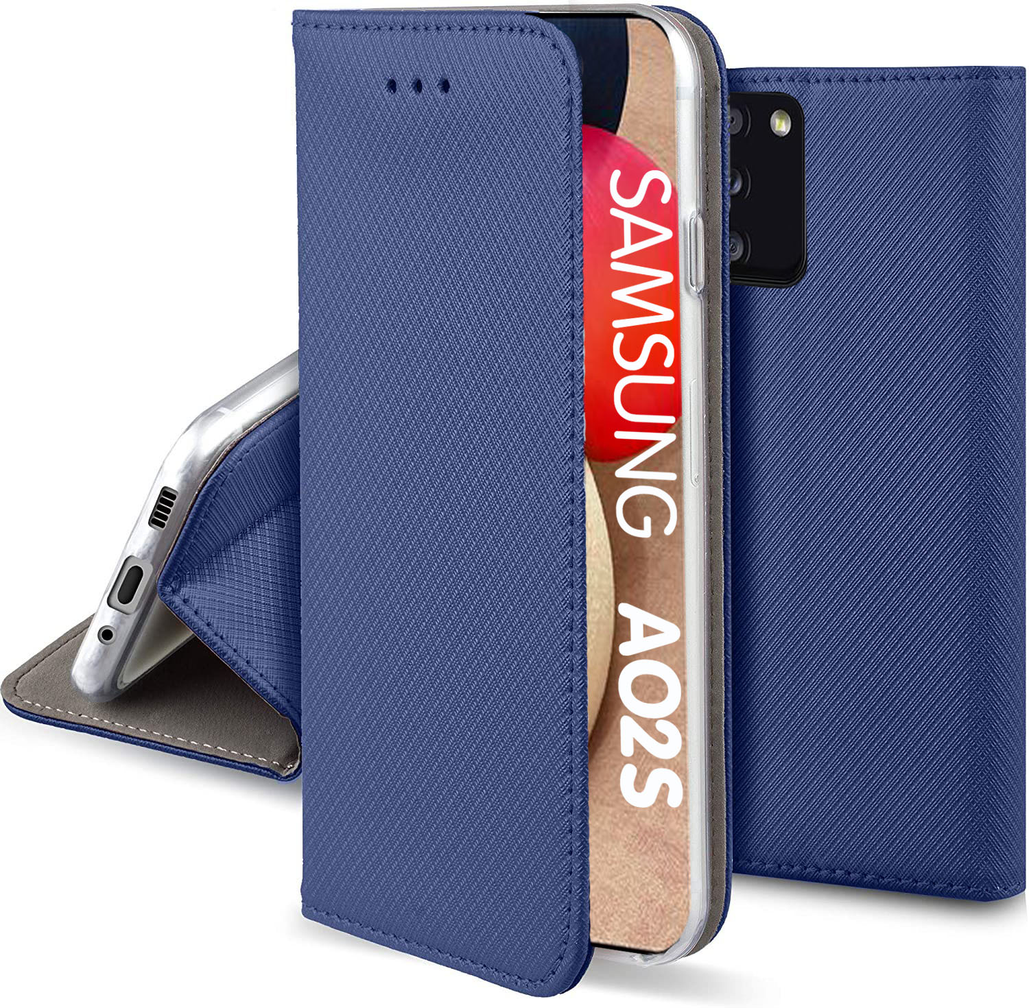 

Etui do Samsung Galaxy A02s magnet Case Szkło