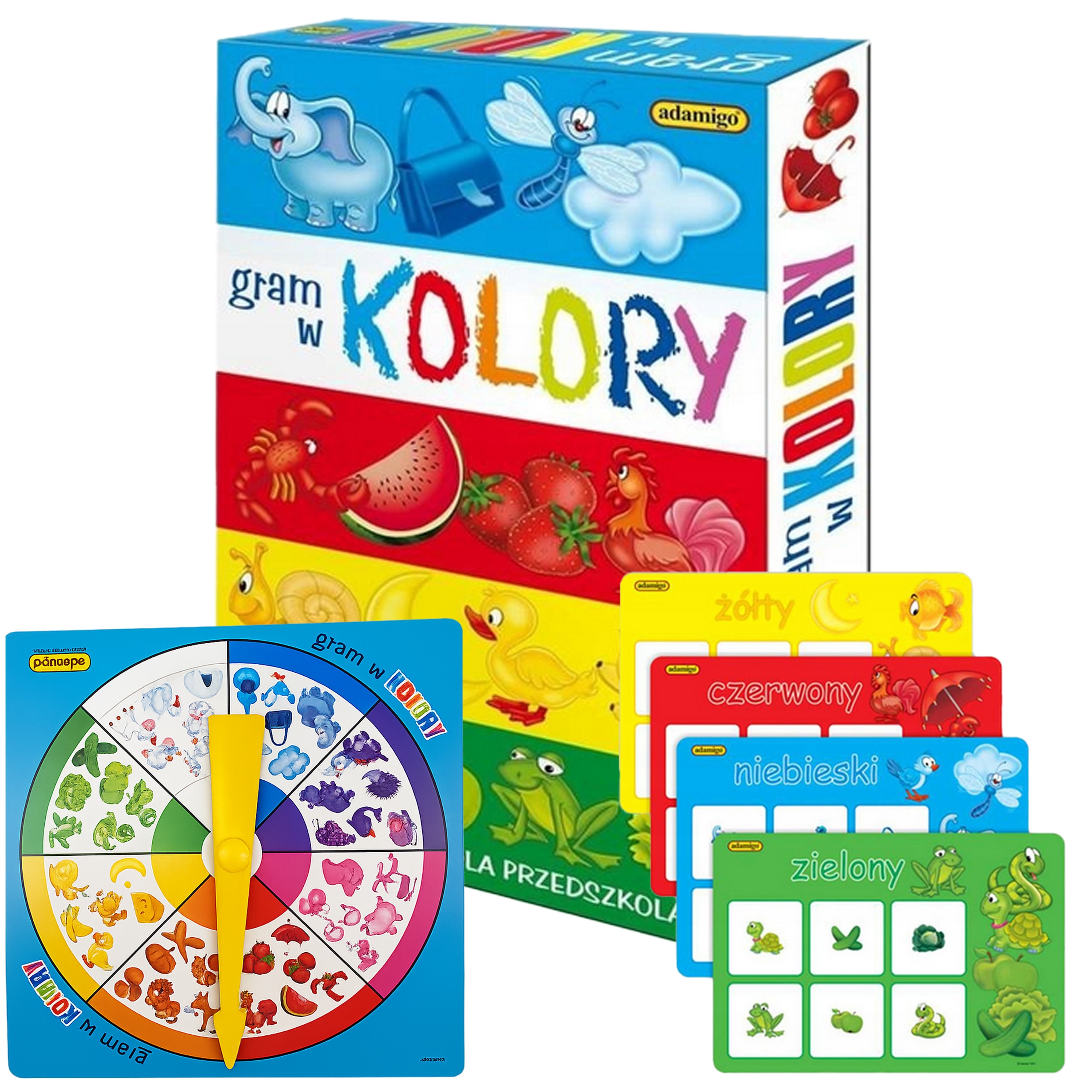 Gry dla Przedszkolaków Planszówki Nauka Kolorów dla Dziecka Gra Planszowa