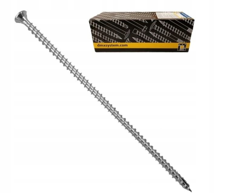 Tesárske Skrutky Do Dreva 8x280 Kužeľové Plný Závit Torx 50ks Domax