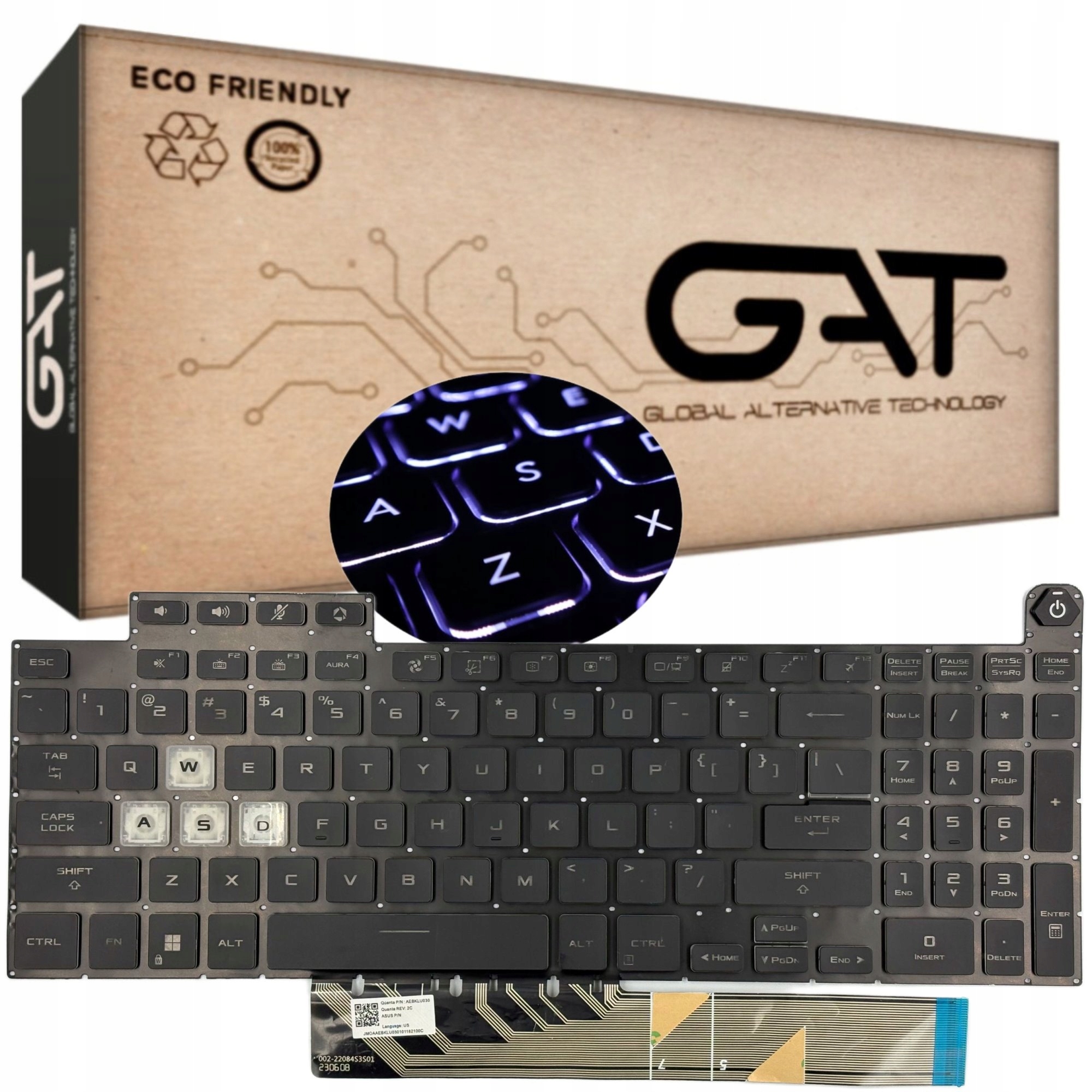 Klawiatura do Asus Tuf FA507 FA507NU FA507NV FA507RC FA507XI FX517 Rgb Led