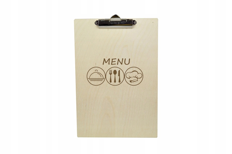 

Drewniany Clipboard A4 podkładka klips Grawer Menu