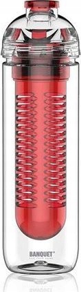 Banquet BidonSwitch 500 ml koszykiem na owoce red