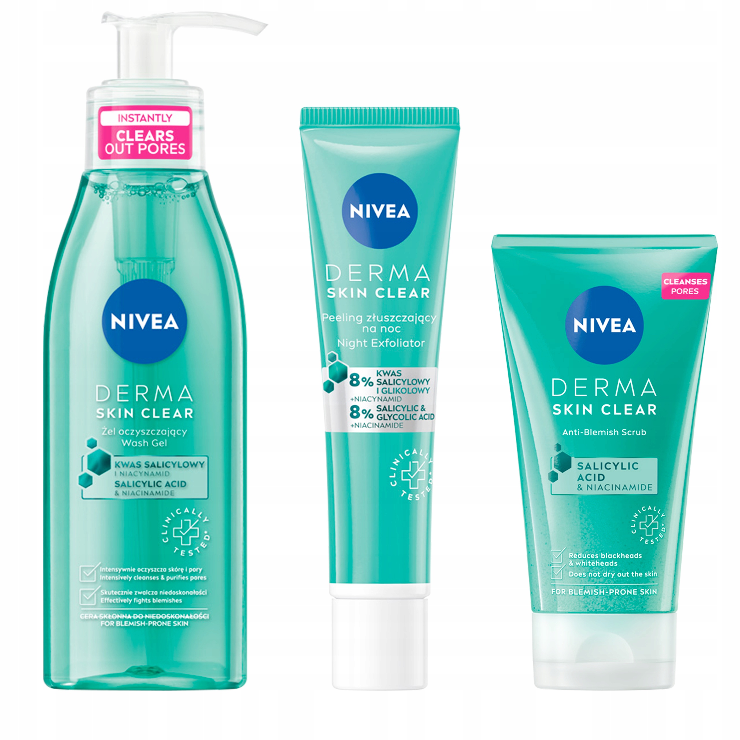 

Nivea Zestaw Oczyszczający do twarzy Derma Clear