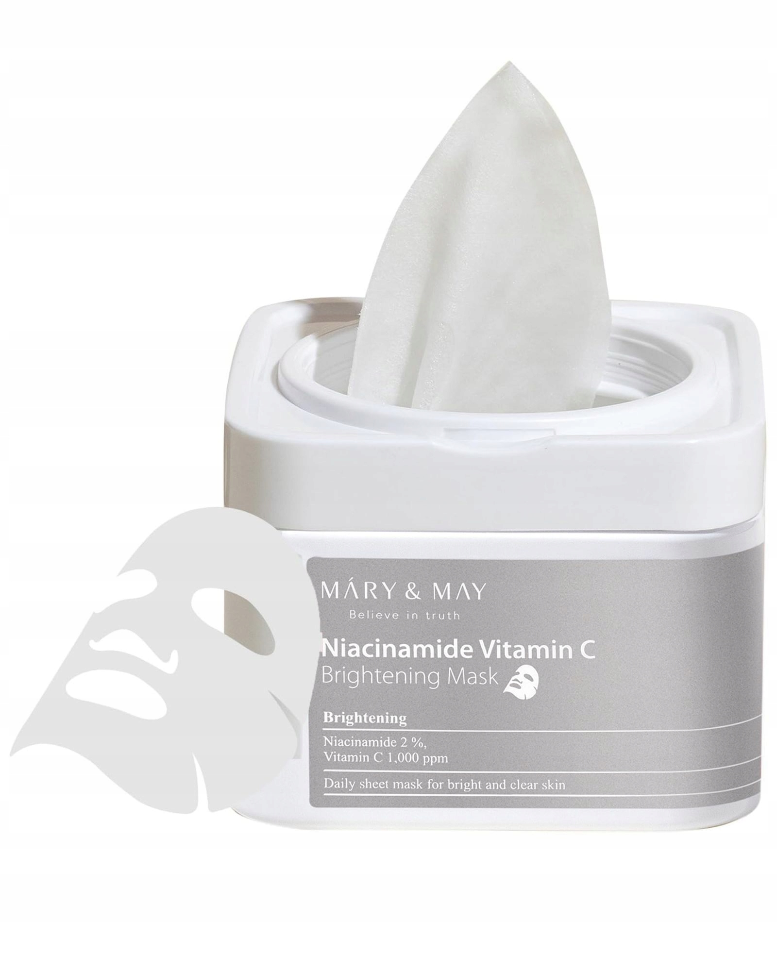 Rozjasňovačĺ Uj C Pleova Maska Niacinamide Vitamin C Brightening Mask 30 Ks