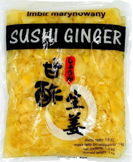 

Imbir Marynowany Biały Sushi Ginger 1 kg