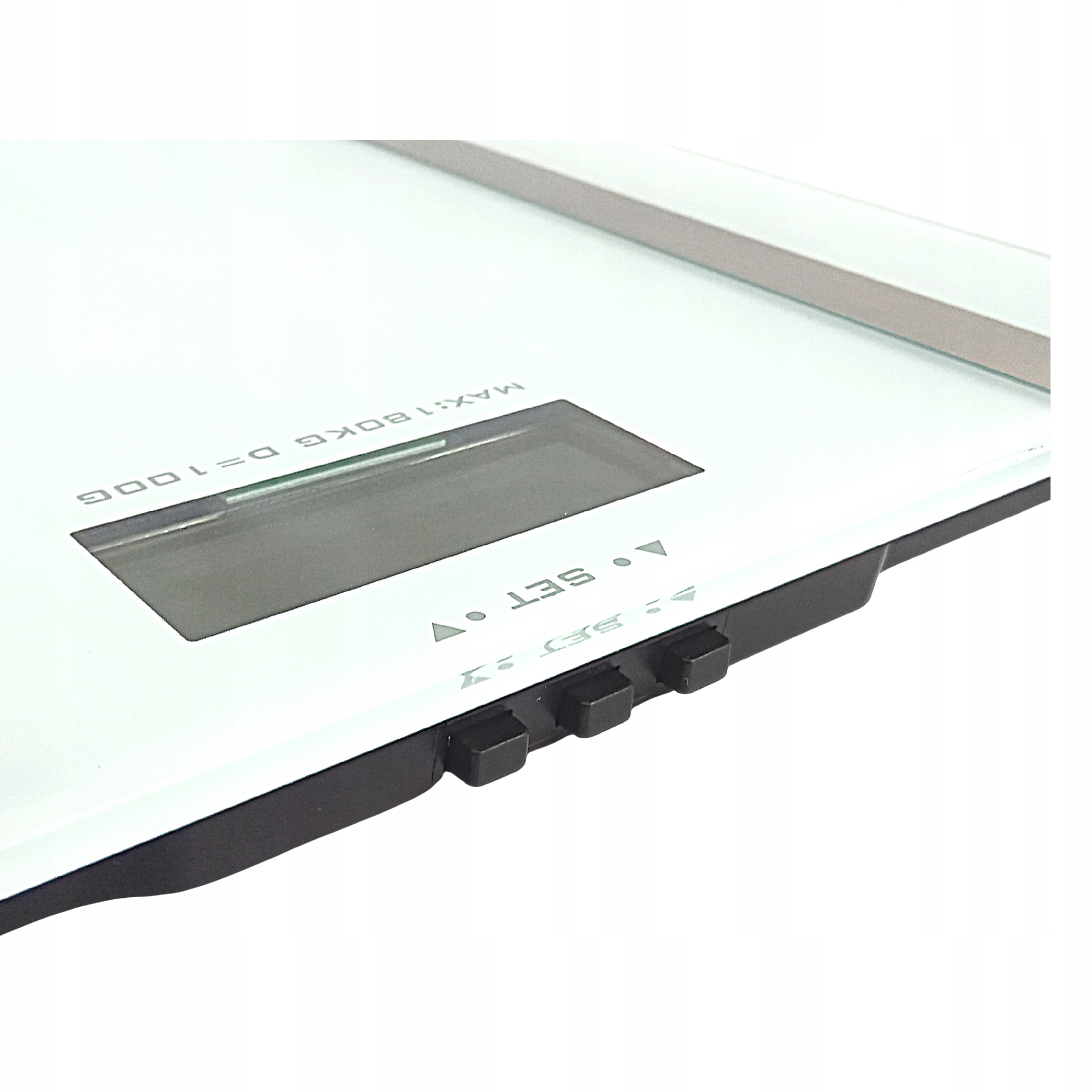 SZKLANA WAGA ANALITYCZNA Z POMIAREM TKANKI TŁUSZCZ Kolor dominujący biały