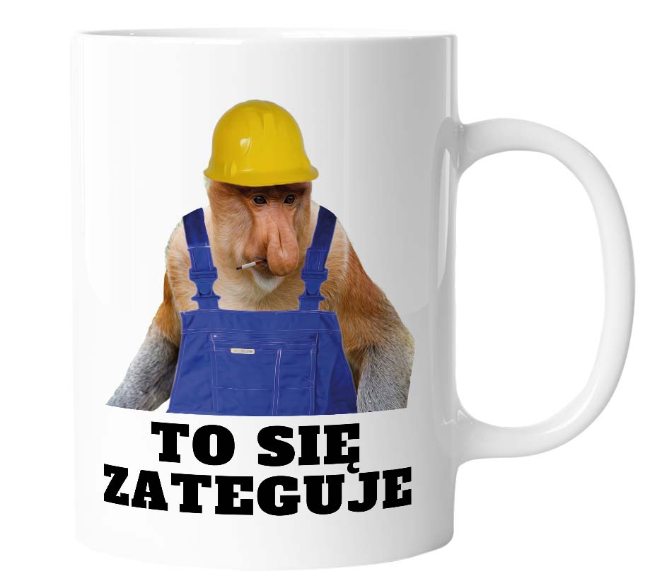 

Kubek dla budowlańca To Się Zateguje śmieszny