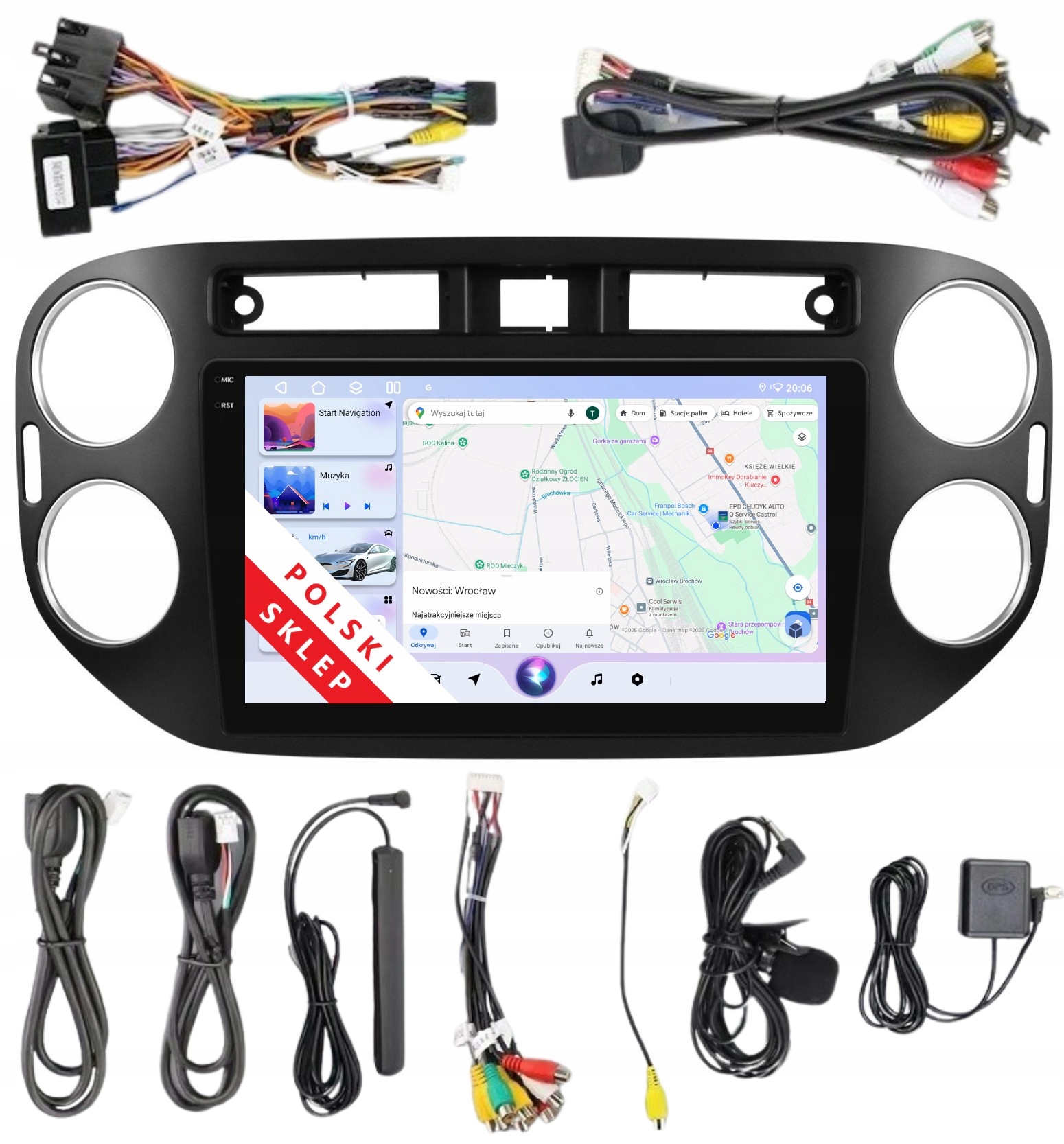 Rádio 2DIN Navigácia Android Vw Tiguan 1 I Dsp Carplay 3/32 Gb Lte