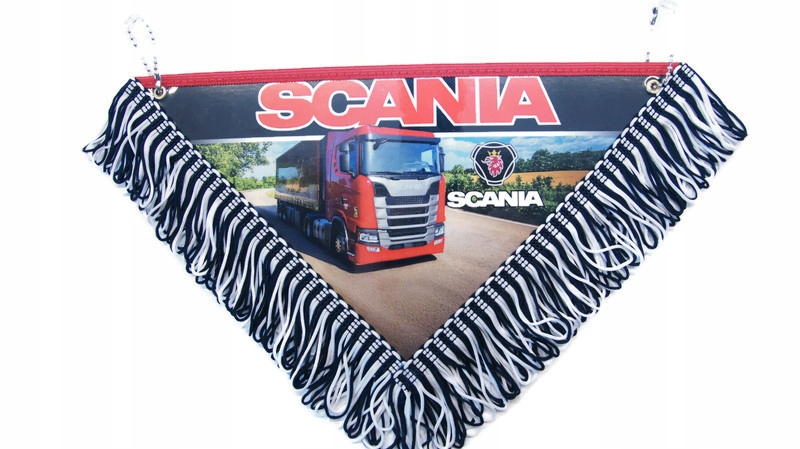 Proporczyk trójkąt Scania czerwony Tir Bus