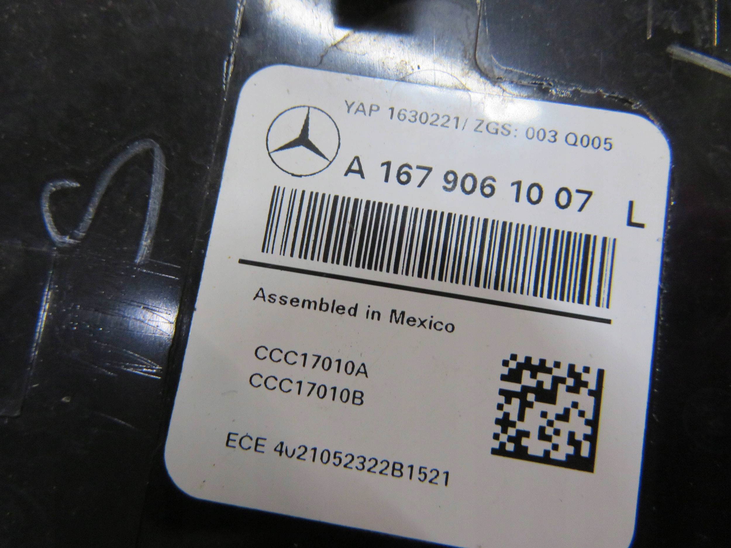 MERCEDES GLE W167 19- фонарь левый задний led A1679061007