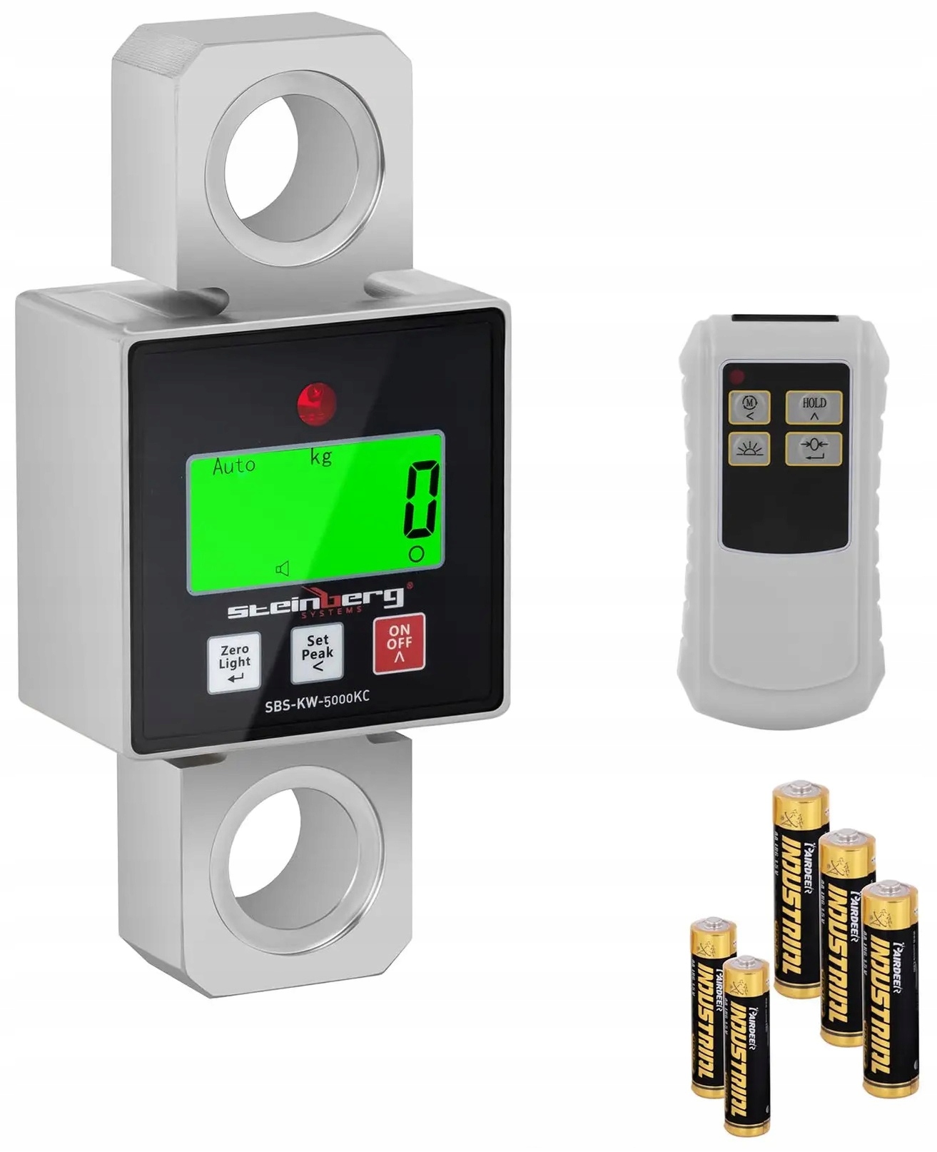 Dynamometr 5000 kg 1 nebo 2 kg digitální LCD Steinberg SBS-KW-5000KC 10030489