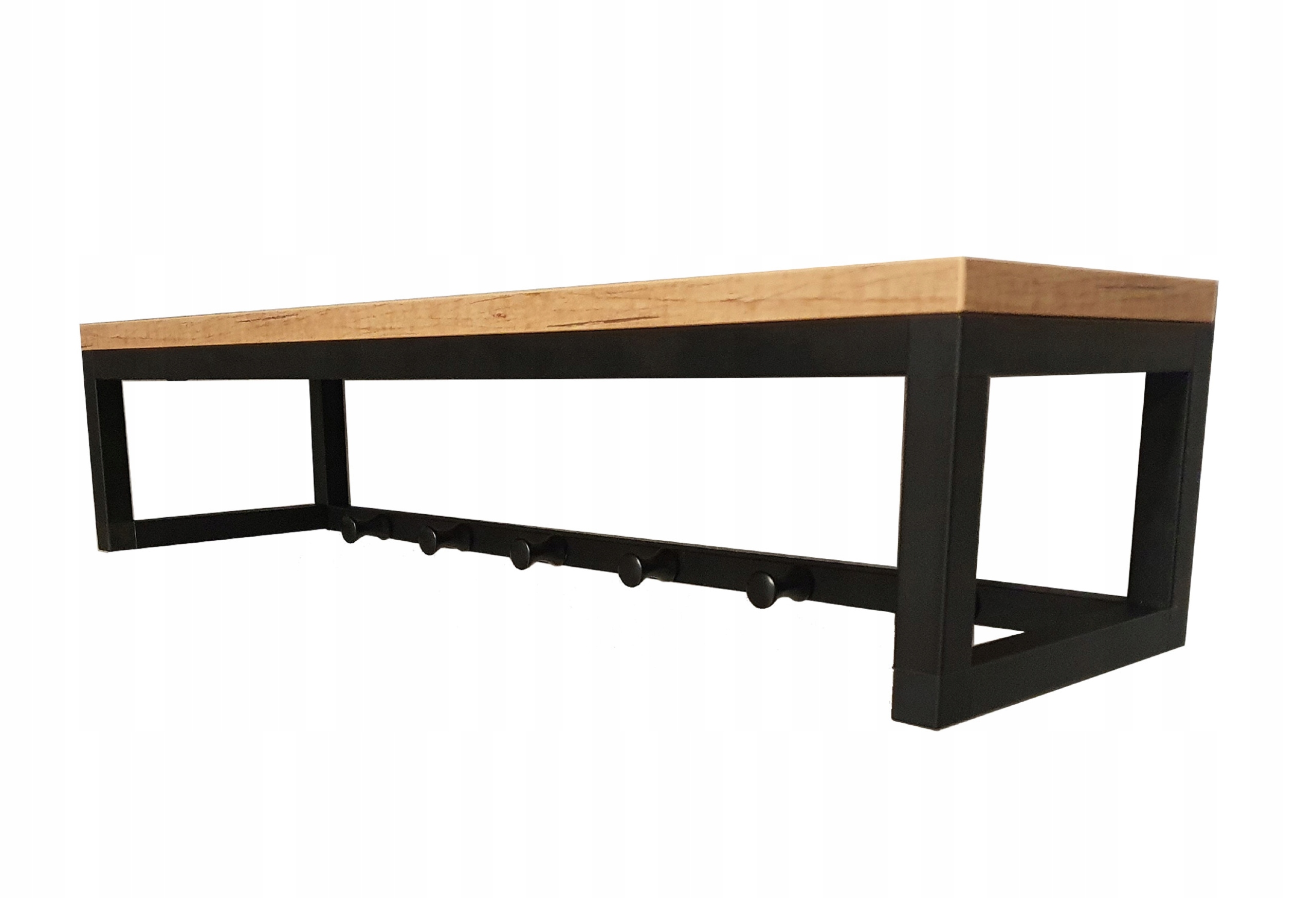 

Wieszak Ścienny Na Ubrania Loft 90 CM Z Półką
